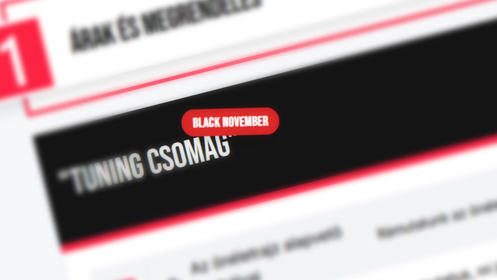 Itt a "Black November" akciónk!